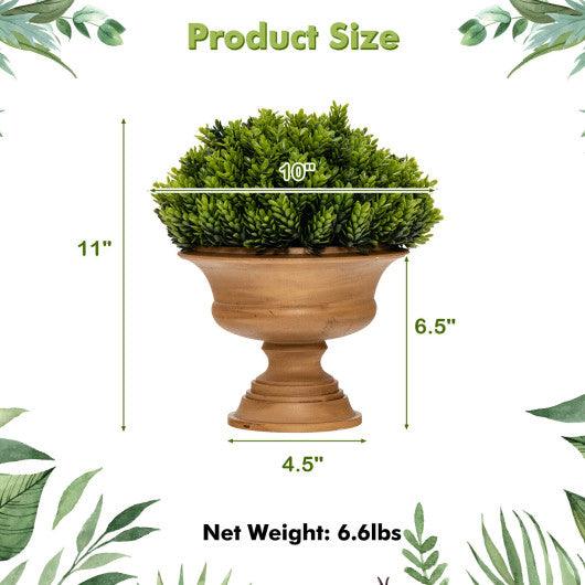 4 Pack Artificial Boxwood Topiary Trees at Set Shop and Smile