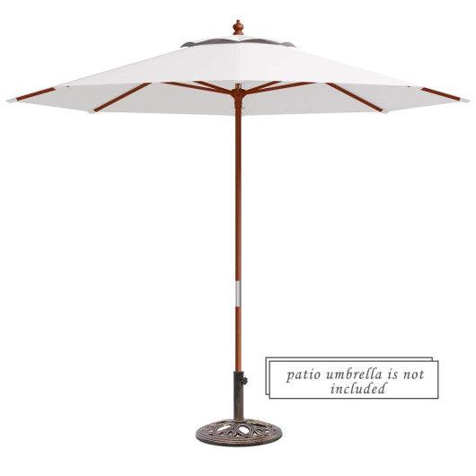 23 Pounds 17 3/4 Inch Round Umbrella Base Stand at Set Shop and Smile