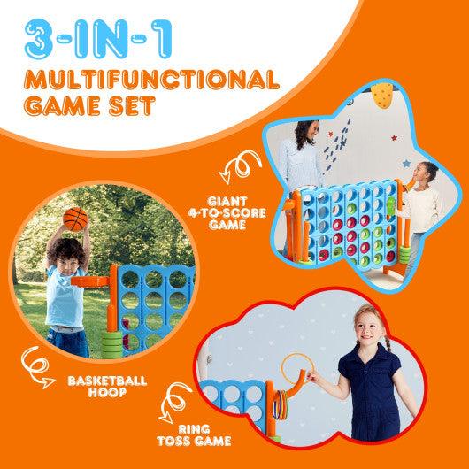 2.5ft 4-to-Score Giant Game Set-Orange at Set Shop and Smile