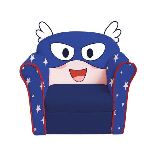 Original Kids Sofa with Armrest and Thick Cushion-Blue at Set Shop and Smile