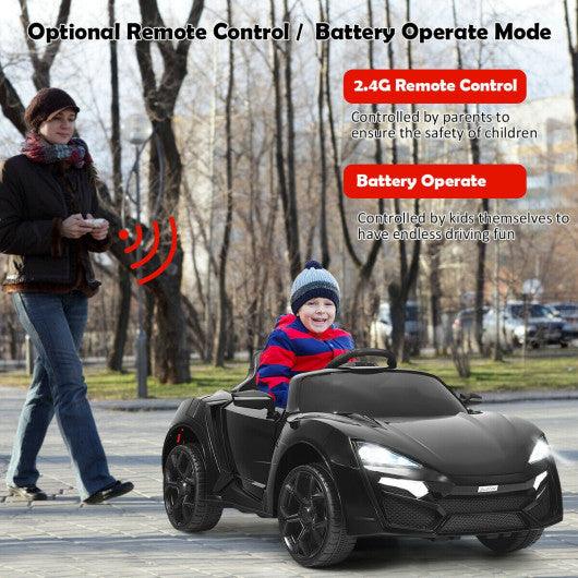12V 2.4G RC Electric Vehicle with Lights-Black at Set Shop and Smile