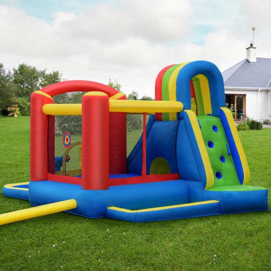 Inflatable Kid Bounce House Castle with Blower at Set Shop and Smile