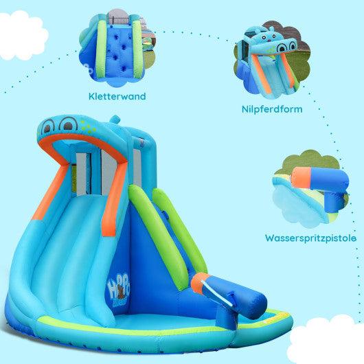 Inflatable Water Pool with Splash and Slide Without Blower at Set Shop and Smile