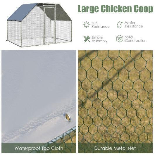 9.5 x 6.5 Feet Large Walk In Chicken Run Cage at Set Shop and Smile