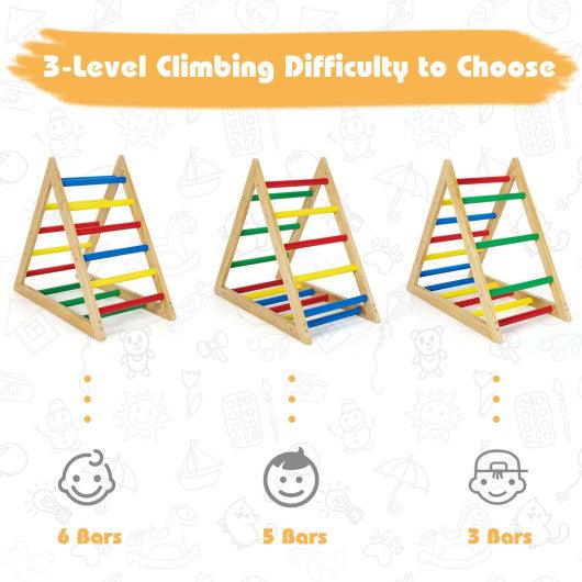 Climbing Triangle Ladder with 3 Levels for Kids-Multicolor at Set Shop and Smile