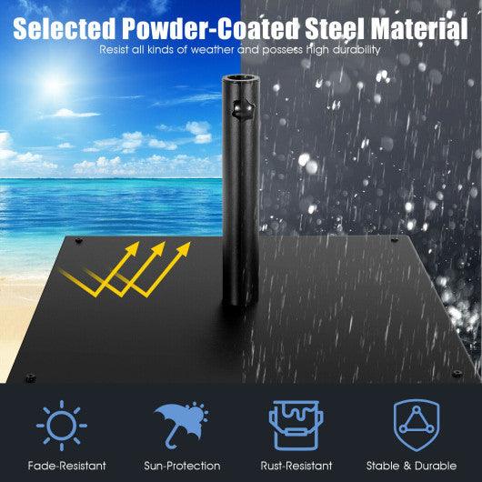42 LBS Weighted 25 Inch Square Patio Umbrella Base at Set Shop and Smile