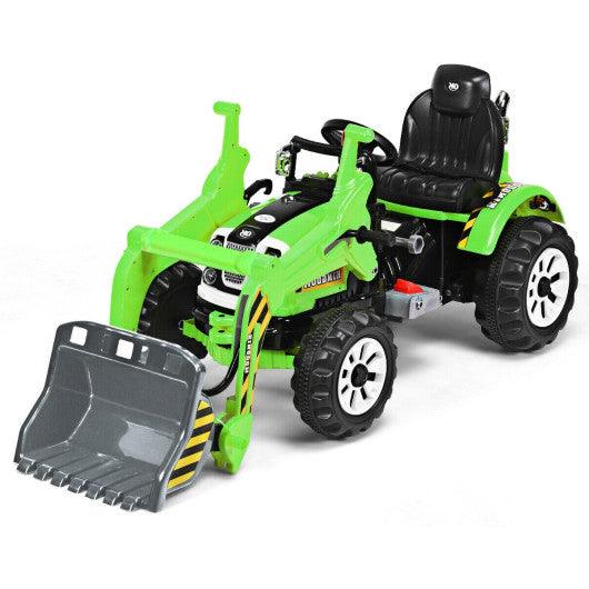 12 V Battery Powered Kids Ride on Dumper Truck-Green at Set Shop and Smile