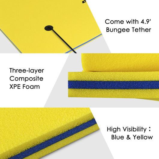 3 Layer Floating Water Pad Foam Mat-Yellow at Set Shop and Smile