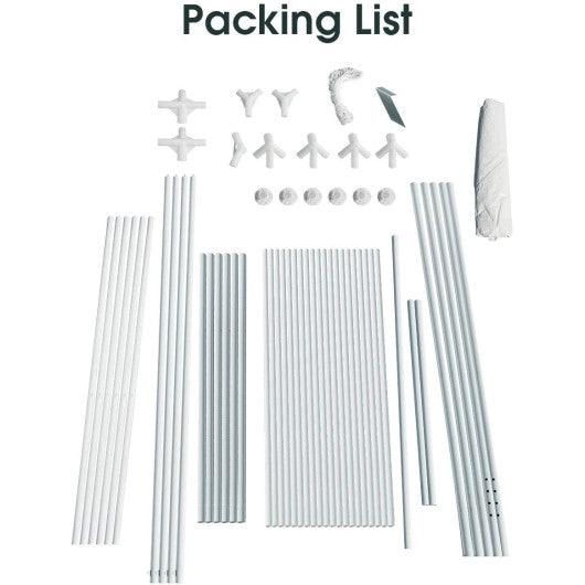 10 x 20 Feet Waterproof Canopy Tent with Tent Peg and Wind Rope at Set Shop and Smile