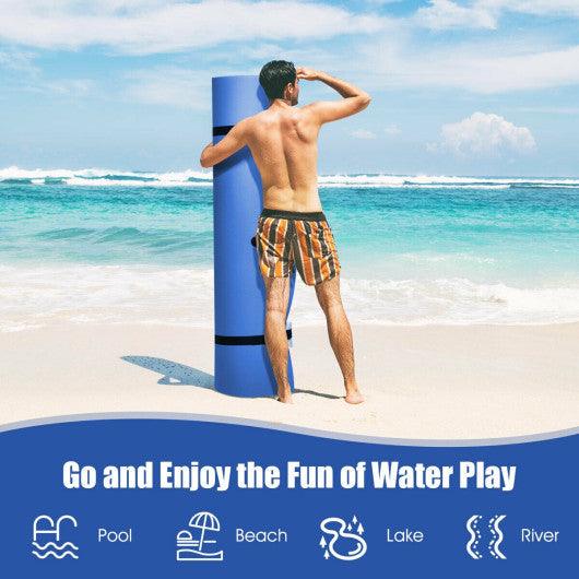 12 x 6 Feet 3 Layer Floating Water Pad-Blue at Set Shop and Smile