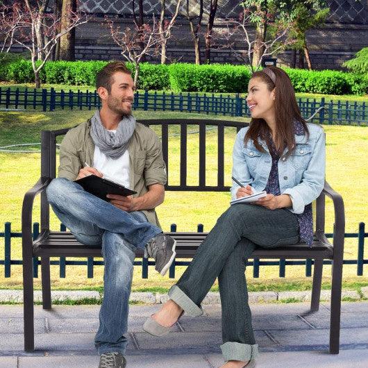 50 Inch Patio Garden Bench Loveseats for Outdoor at Set Shop and Smile