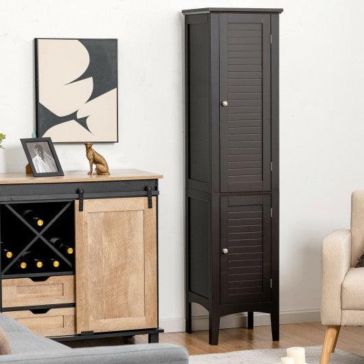 Freestanding Bathroom Storage Cabinet for Kitchen and Living Room-Coffee at Set Shop and Smile