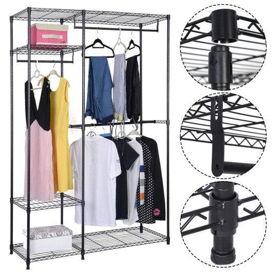 Portable Steel Closet Hanger Storage Rack Organizer at Set Shop and Smile