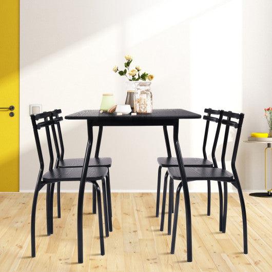 5 Pieces Dining Table Set with 4 Chairs at Set Shop and Smile