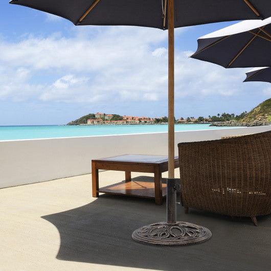 23 Pounds 17 3/4 Inch Round Umbrella Base Stand at Set Shop and Smile