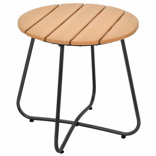 3 Pieces Patio Bistro Furniture Set with Armrest and Soft Cushions at Set Shop and Smile