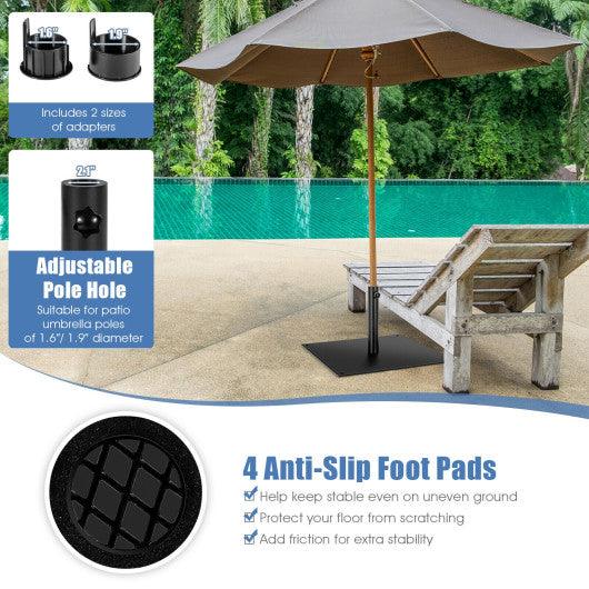42 LBS Weighted 25 Inch Square Patio Umbrella Base at Set Shop and Smile