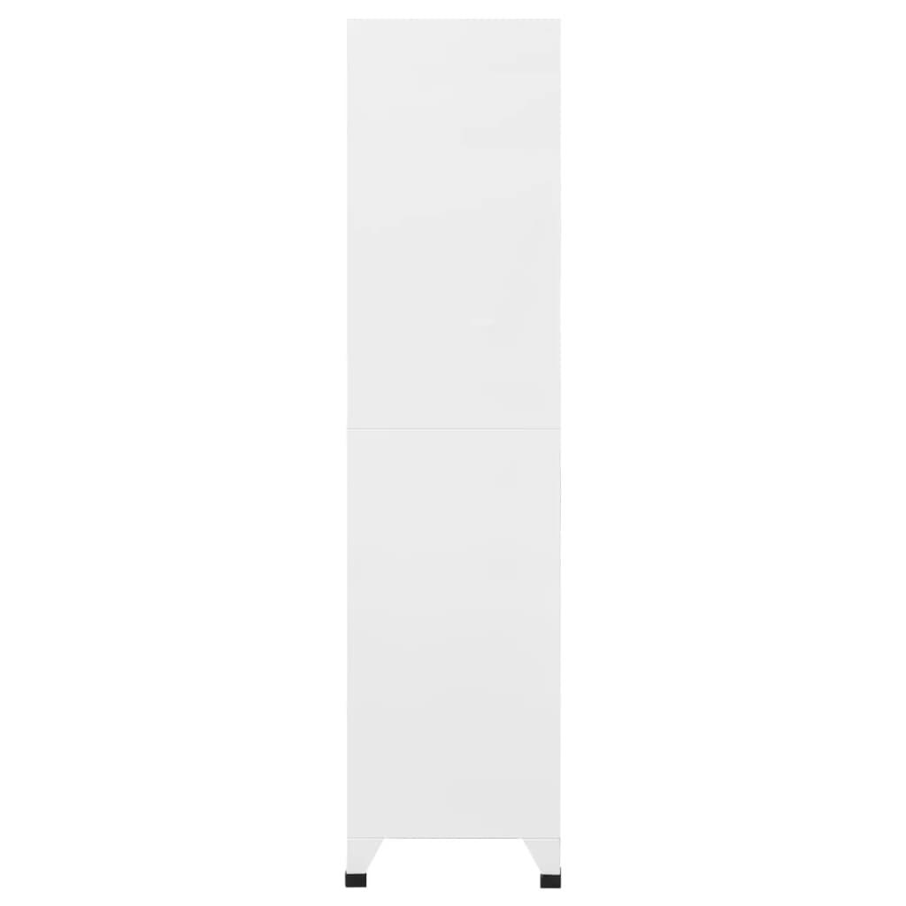 Locker Cabinet with 6 Compartments Steel 35.4"x17.7"x70.9" Gray at Set Shop and Smile