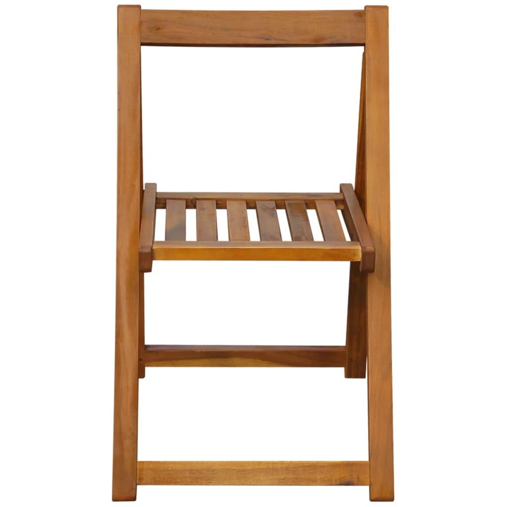 Folding Patio Chairs 2 pcs Solid Acacia Wood at Set Shop and Smile