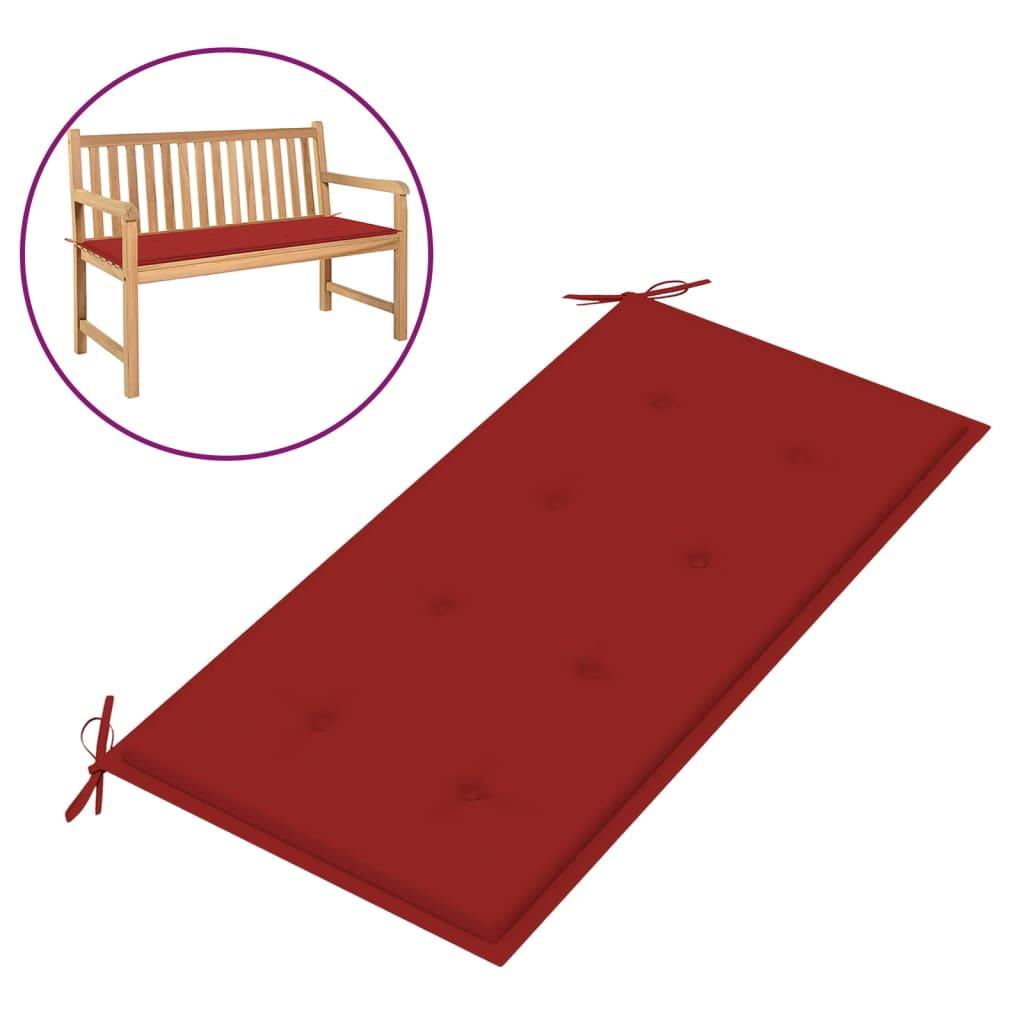 Garden Bench Cushion Red 39.4"x19.7"x1.2" at Set Shop and Smile