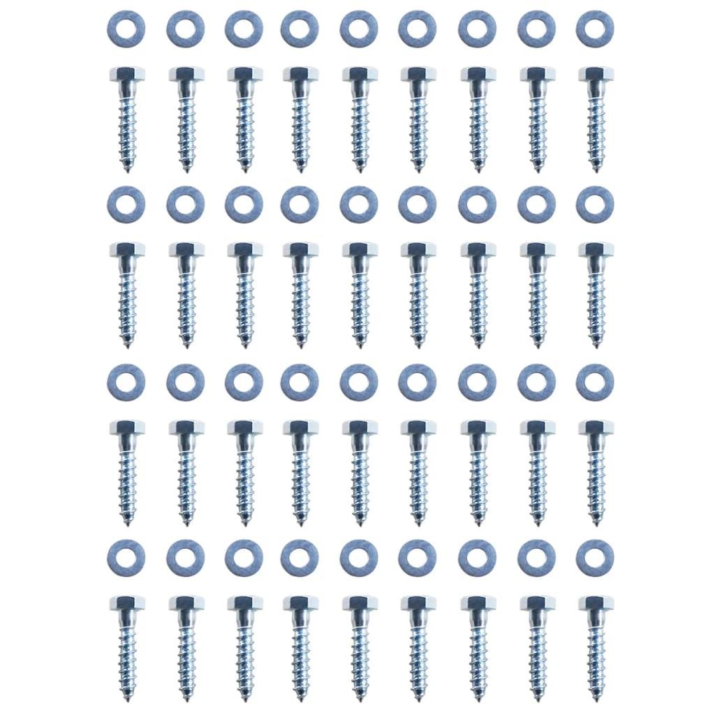 L-shaped Ground Anchors 12 pcs Galvanized Steel 2"x2"x19.7" at Set Shop and Smile