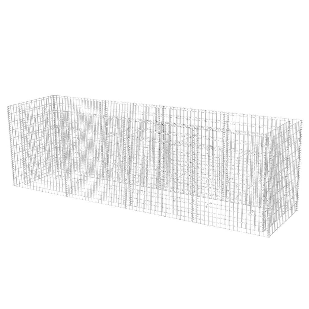 Gabion Raised Bed Steel 141.7"x35.4"x39.4" at Set Shop and Smile