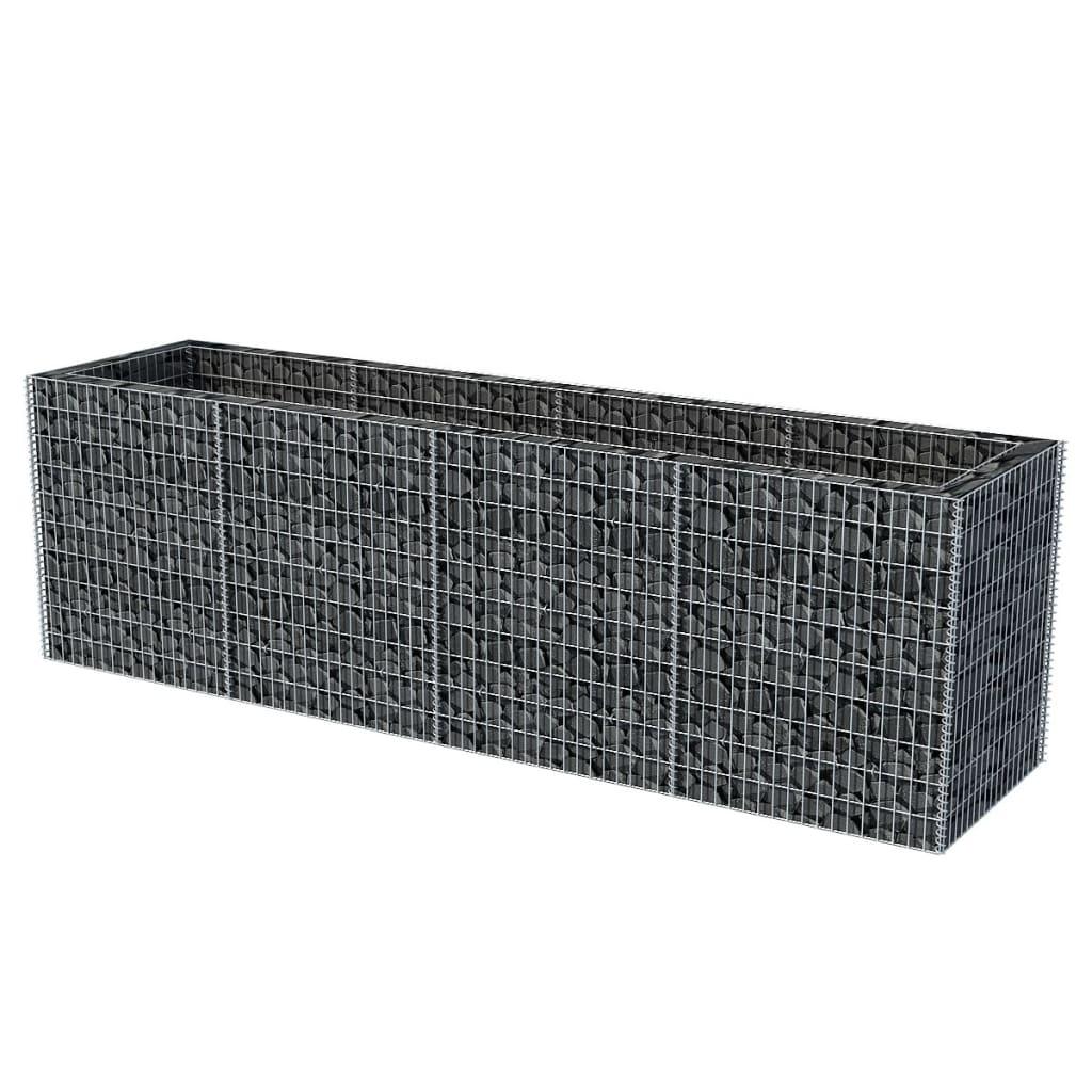 Gabion Raised Bed Steel 141.7"x35.4"x39.4" at Set Shop and Smile