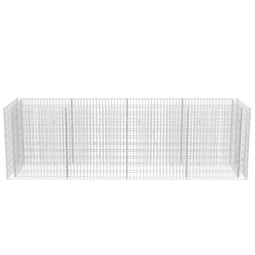 Gabion Raised Bed Steel 141.7"x35.4"x39.4" at Set Shop and Smile