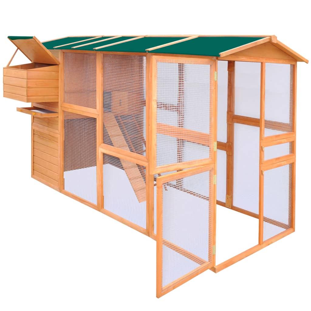 Chicken Coop Wood 116"x64.2"x67" at Set Shop and Smile