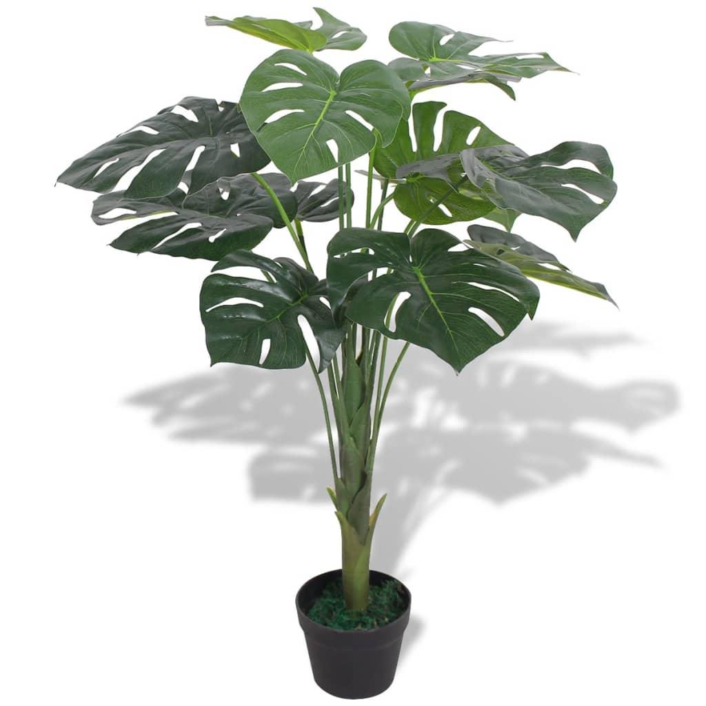 Artificial Monstera Plant with Pot 27.6" Green at Set Shop and Smile