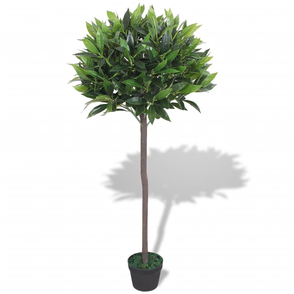 Artificial Bay Tree Plant with Pot 49.2" Green at Set Shop and Smile