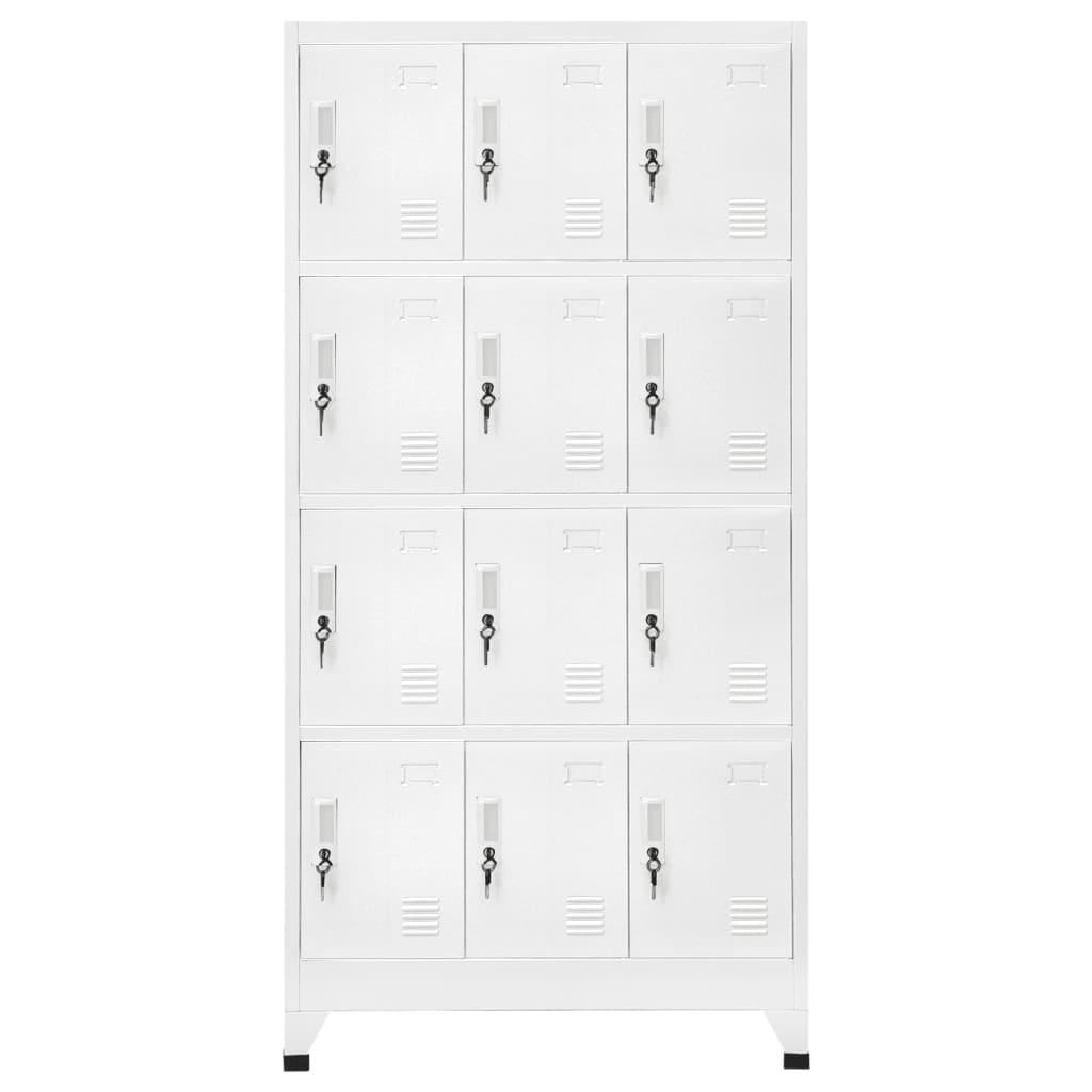 Locker Cabinet with 12 Compartments 35.4"x17.7"x70.9" at Set Shop and Smile