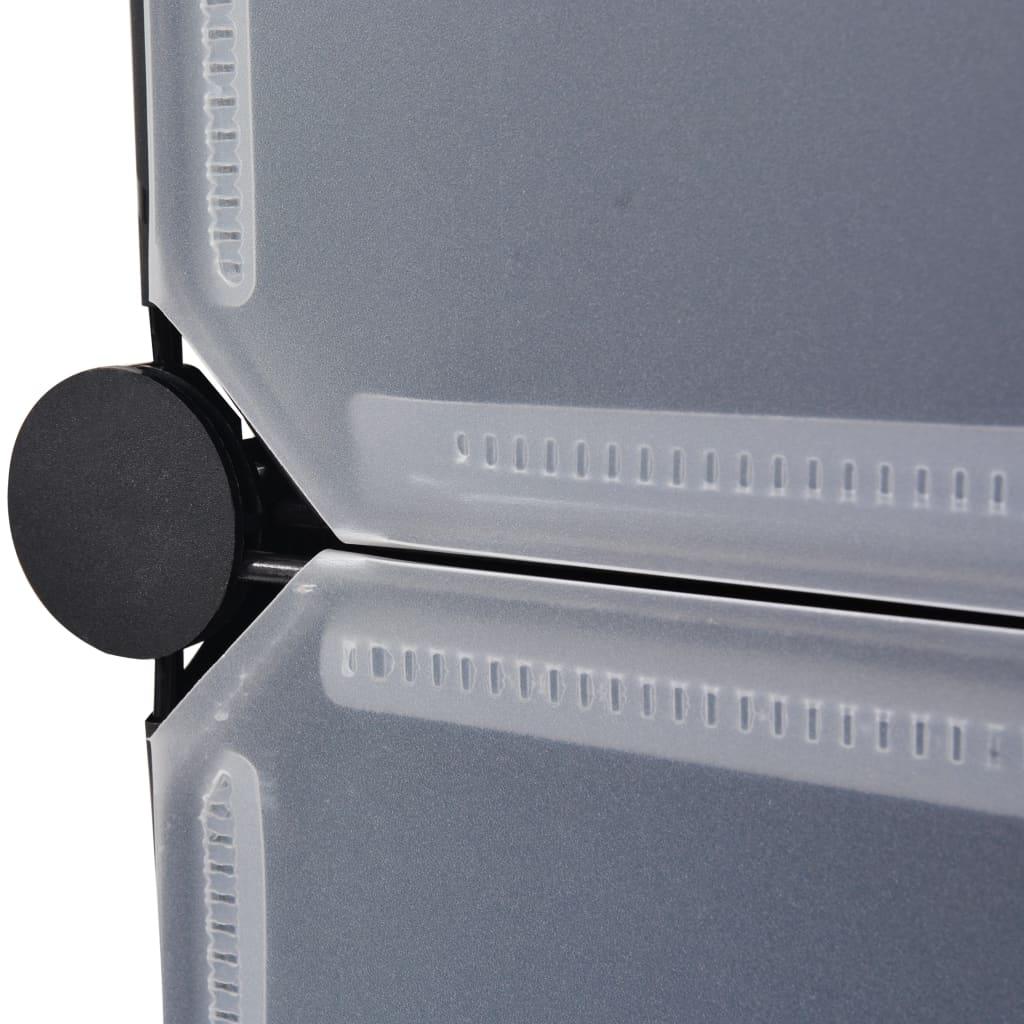 Interlocking Shoe Organizer with 10 Compartments Black at Set Shop and Smile