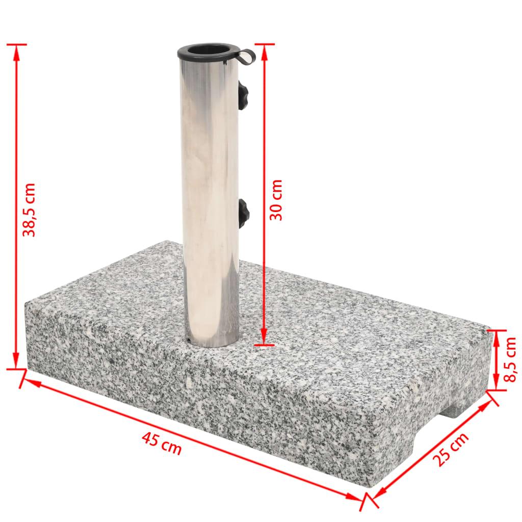 Parasol Base Granite Rectangular 55.1 lb at Set Shop and Smile