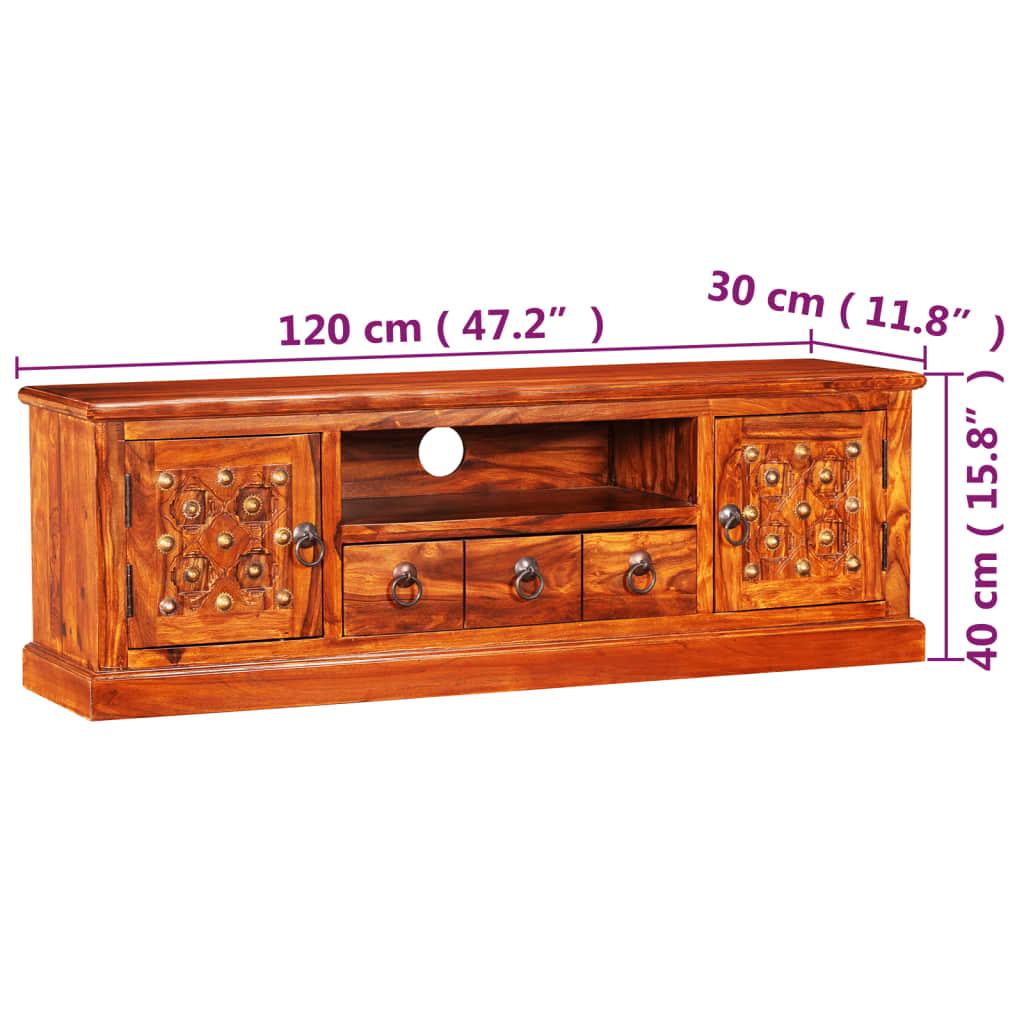 TV Stand Solid Sheesham Wood 47.2"x11.8"x15.7" at Set Shop and Smile