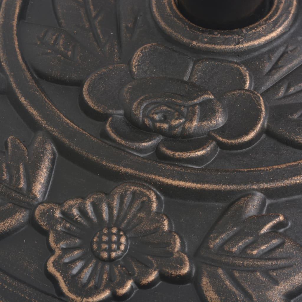 Parasol Base Resin Half Round Bronze 19.8 lbs at Set Shop and Smile