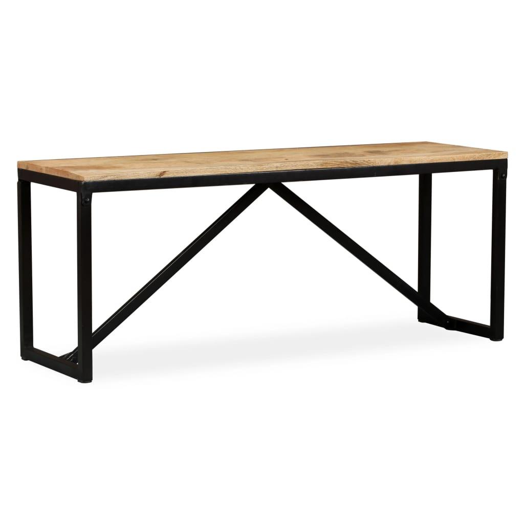 Bench Solid Mango Wood 43.3"x13.8"x17.7" at Set Shop and Smile