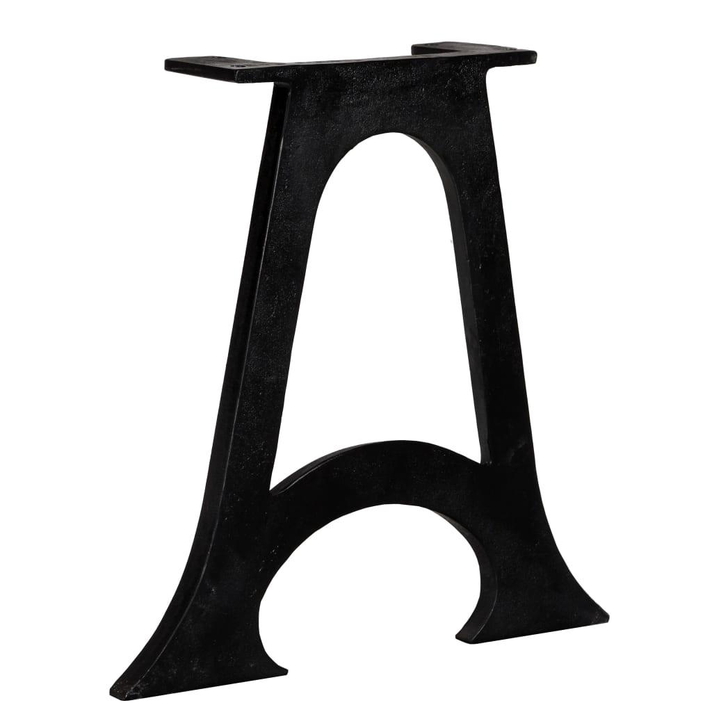 Coffee Table Legs 2 pcs with Arched Base A-Frame Cast Iron at Set Shop and Smile