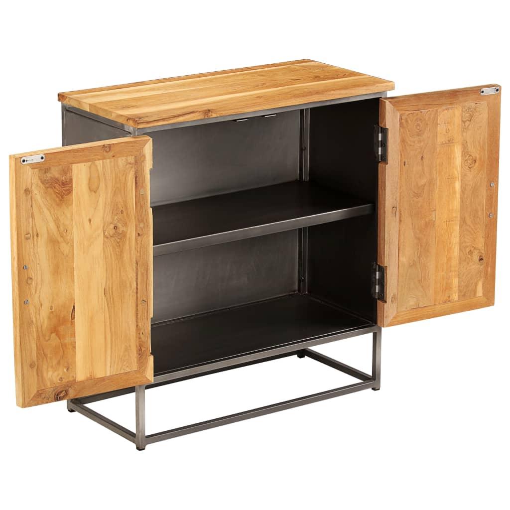 Sideboard Recycled Teak and Steel 25.6"x11.8"x27.6" at Set Shop and Smile