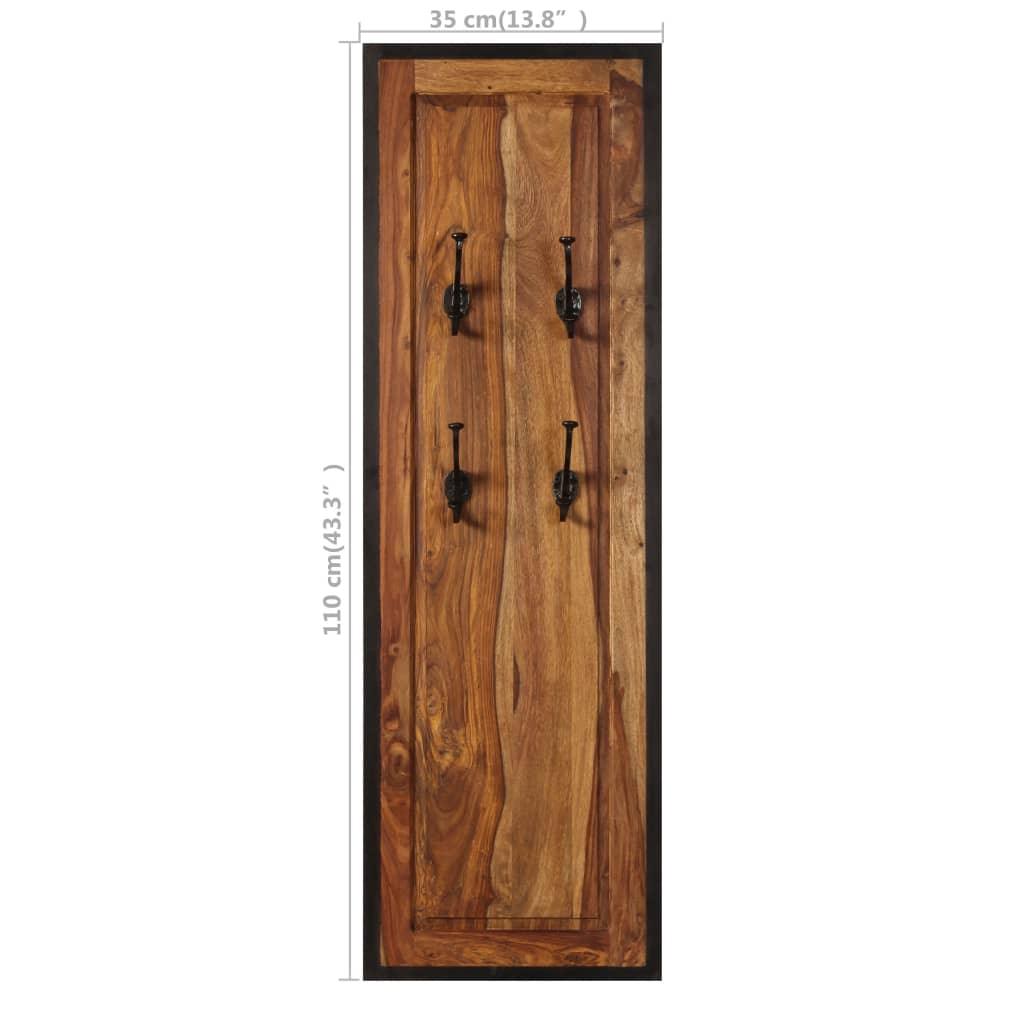 Coat Racks 2 pcs Solid Sheesham Wood at Set Shop and Smile