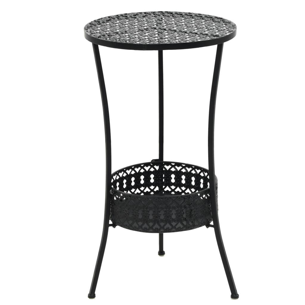 Bistro Table Black 15.7"x27.5" Metal at Set Shop and Smile