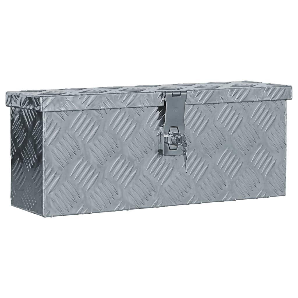 Aluminum Box 19.1"x5.5"x7.9" Silver at Set Shop and Smile