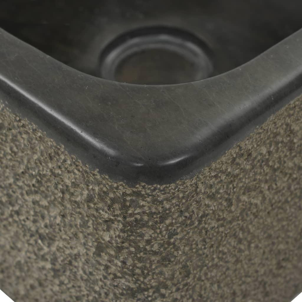 Sink 11.8"x11.8"x5.9" Riverstone Black at Set Shop and Smile