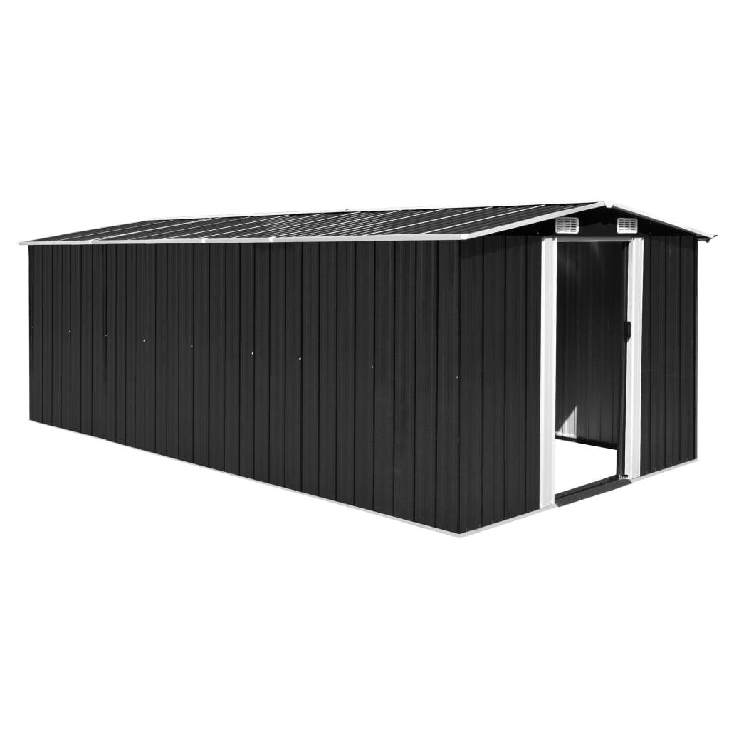 Garden Shed 101.2"x192.5"x71.3" Metal Anthracite at Set Shop and Smile