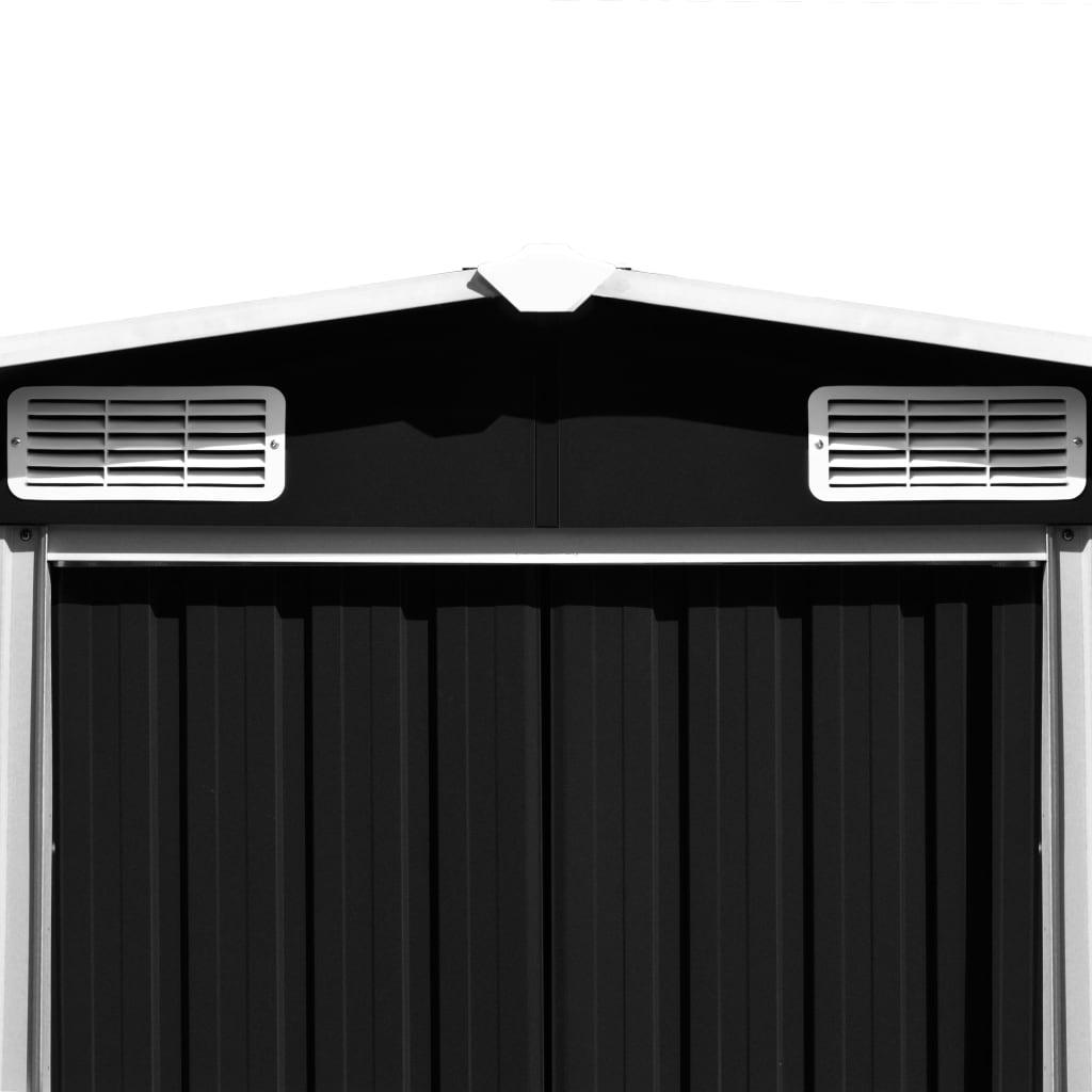Garden Shed 101.2"x192.5"x71.3" Metal Anthracite at Set Shop and Smile