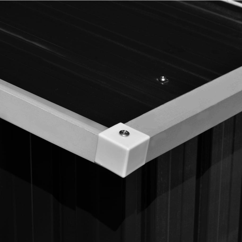 Garden Shed 101.2"x192.5"x71.3" Metal Anthracite at Set Shop and Smile