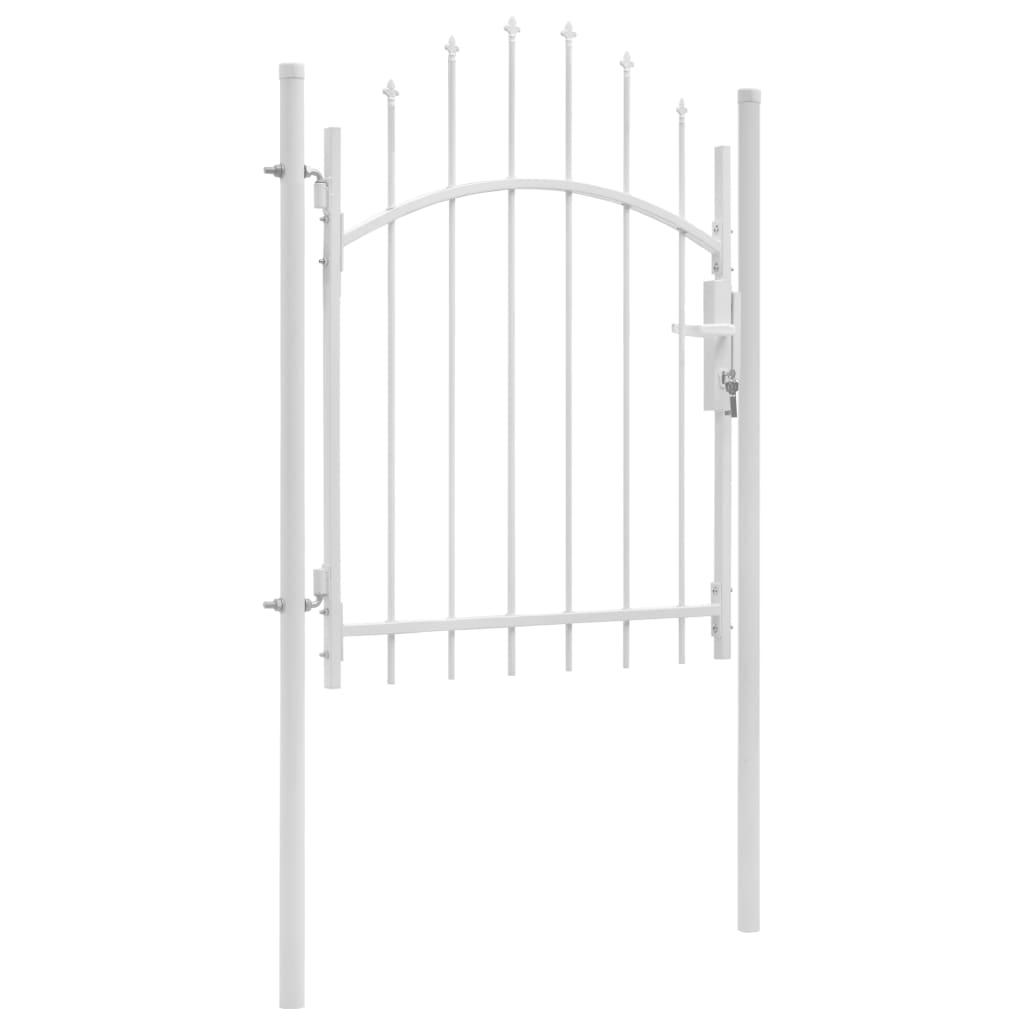 Garden Gate Steel 39.4"x68.9" White at Set Shop and Smile