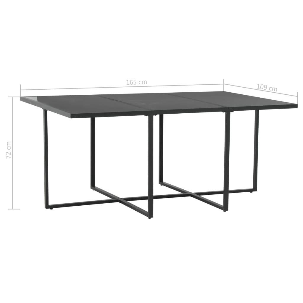 7 Piece Patio Dining Set with Cushions Poly Rattan Black at Set Shop and Smile