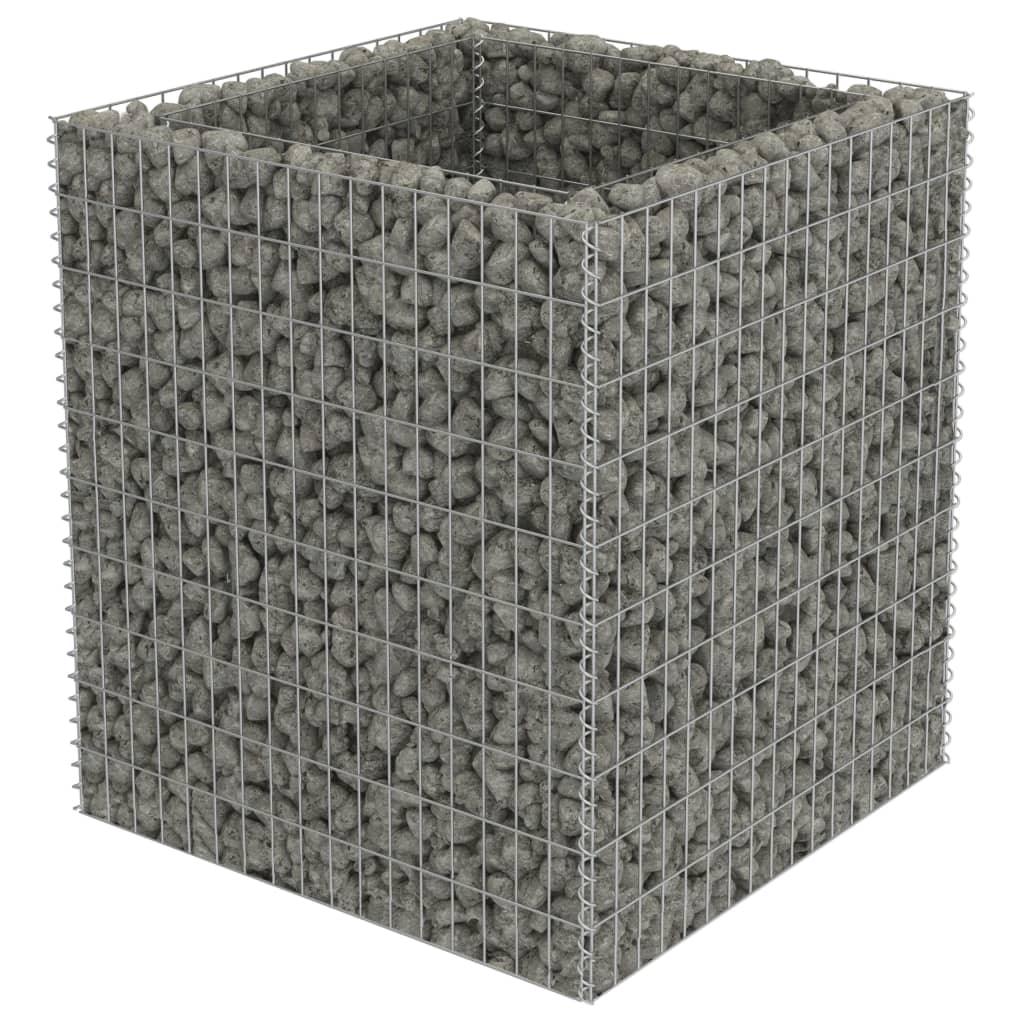 Gabion Raised Bed Galvanized Steel 35.4"x35.4"x39.4" at Set Shop and Smile