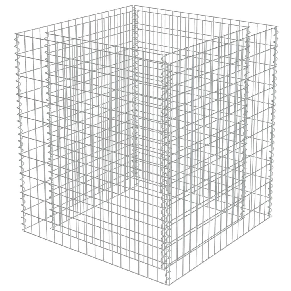 Gabion Raised Bed Galvanized Steel 35.4"x35.4"x39.4" at Set Shop and Smile